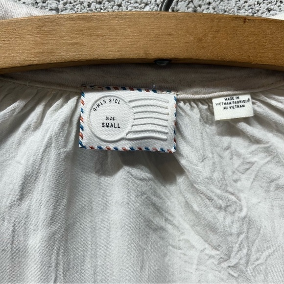 Anthropologie 9-H15 Ivory Blouse - Picture 8 of 9